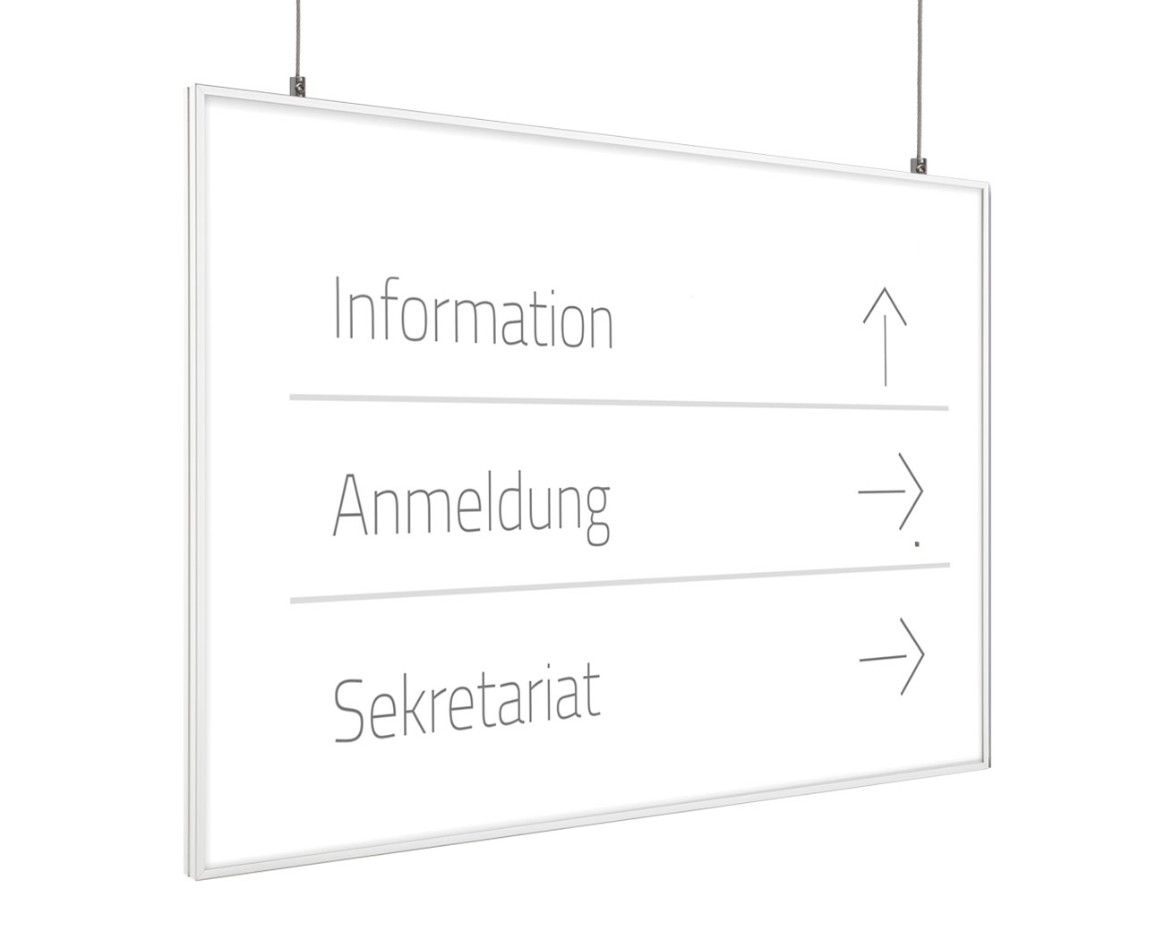 Hängeschild beidseitig FH14