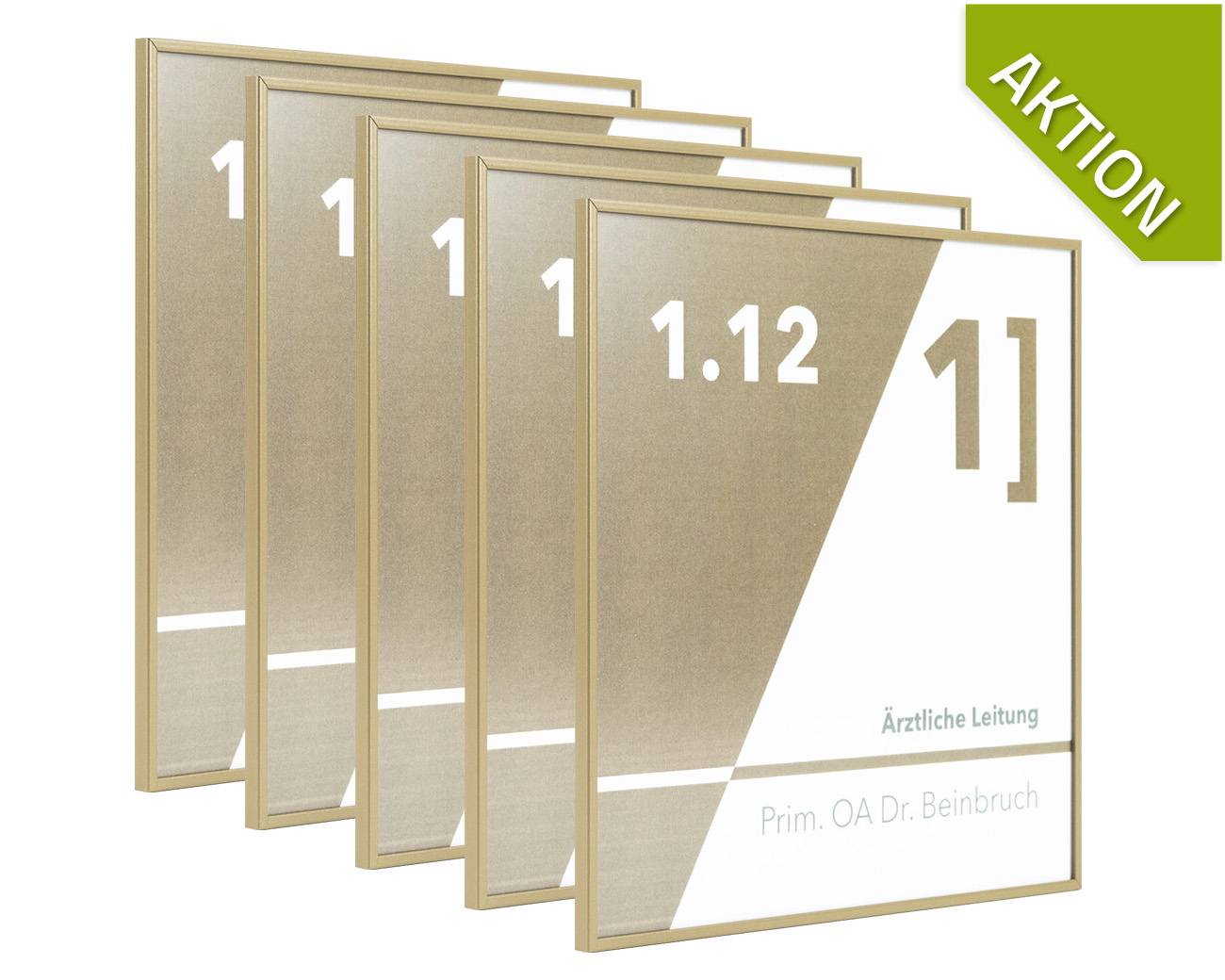 Türschild FORMO.einschub-light RAL 1035 - 5 Stück - AKTION