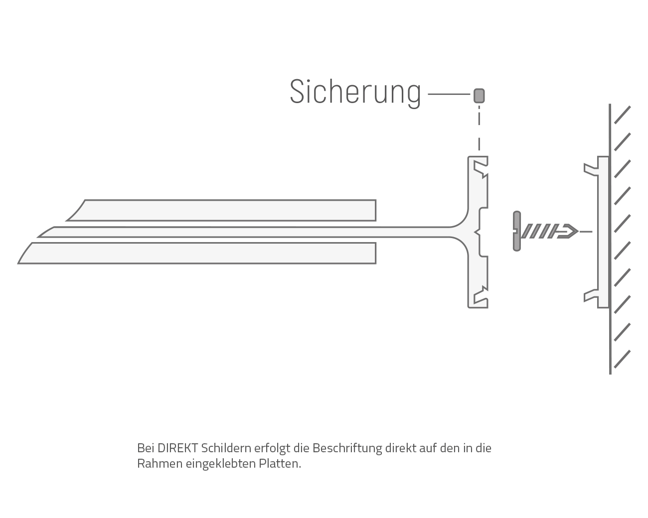 Fahnenschild beids. FORMO.flach DIREKT