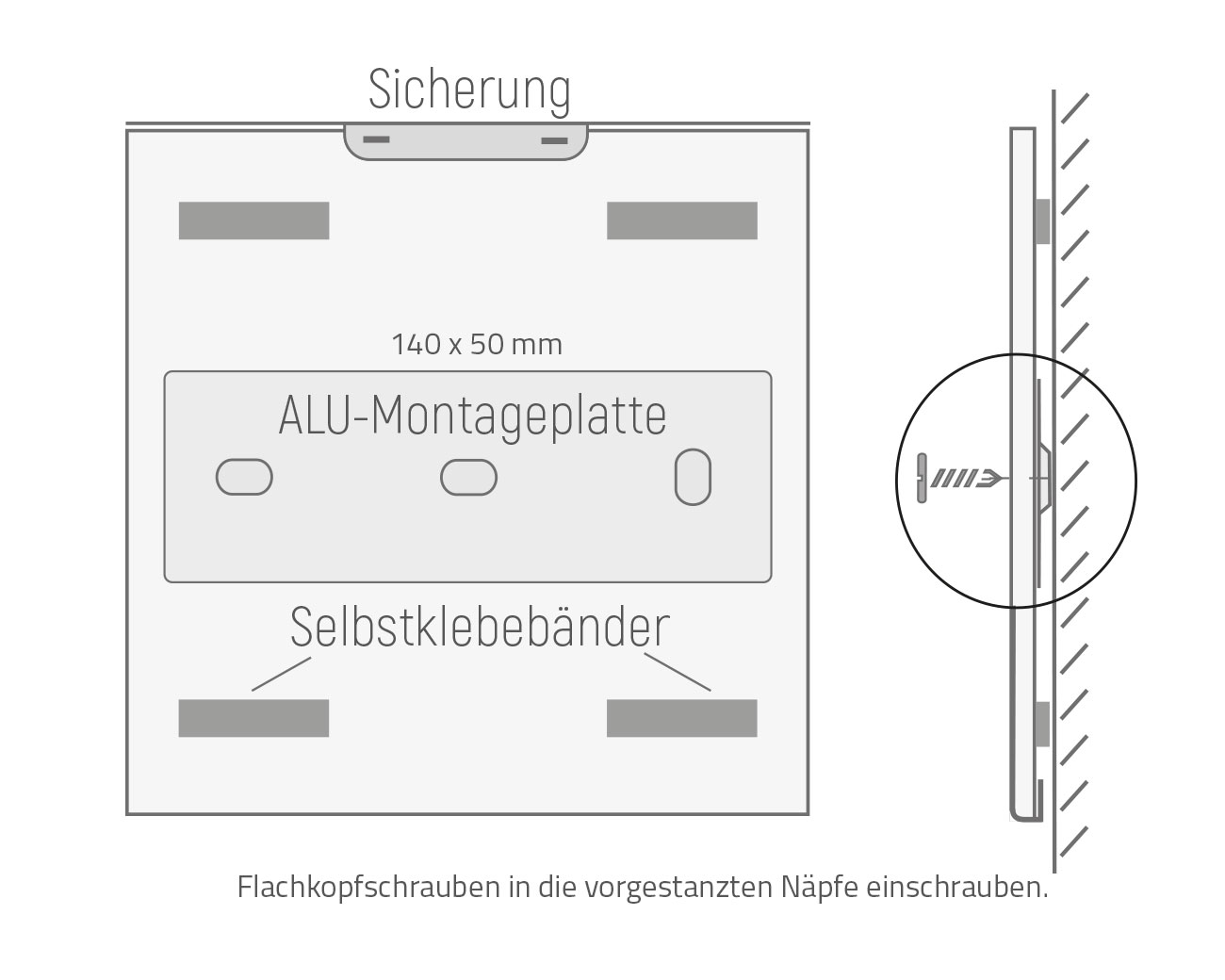 Türschild ALU.einschub40