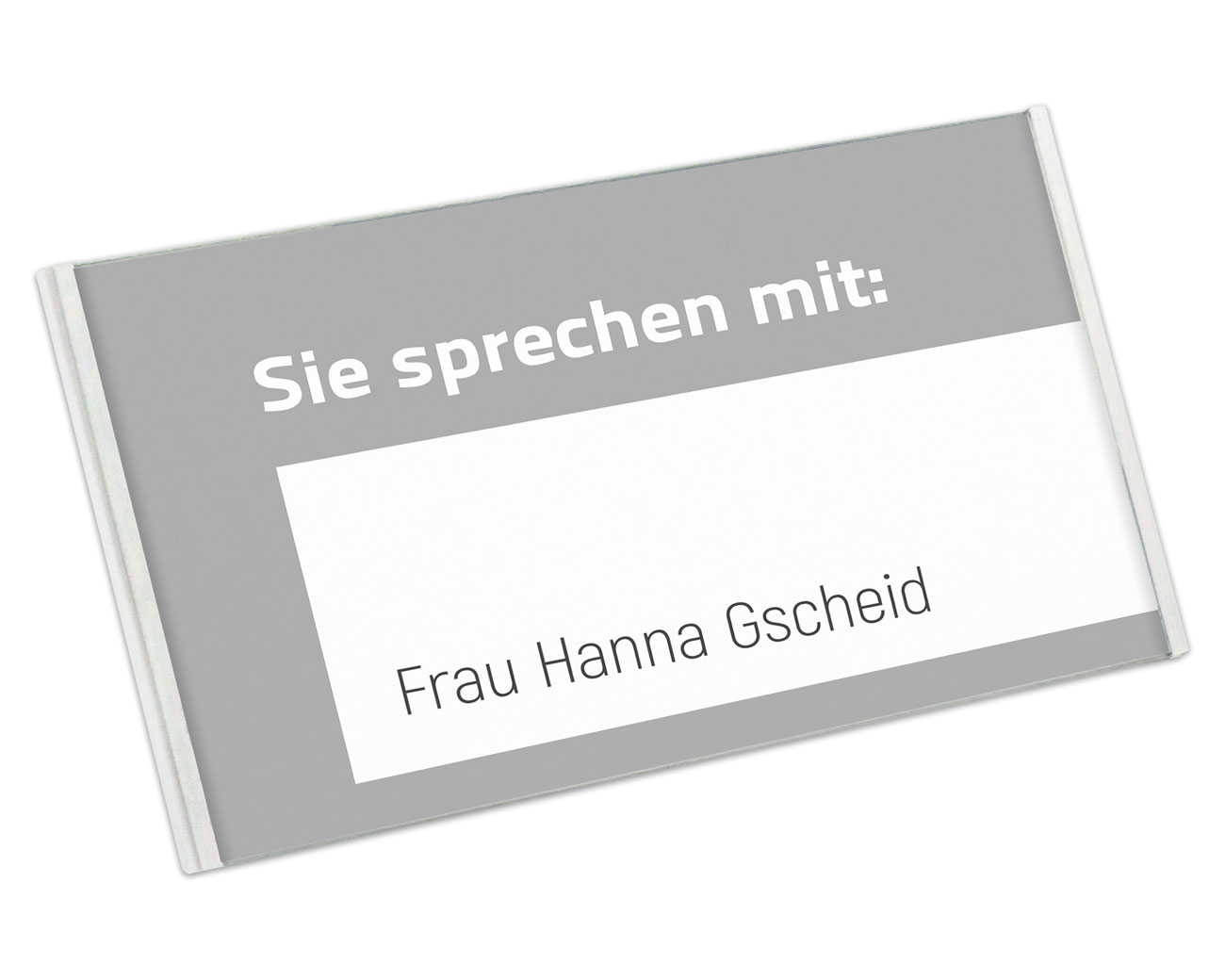 Tischaufsteller  ALU.b1/ow