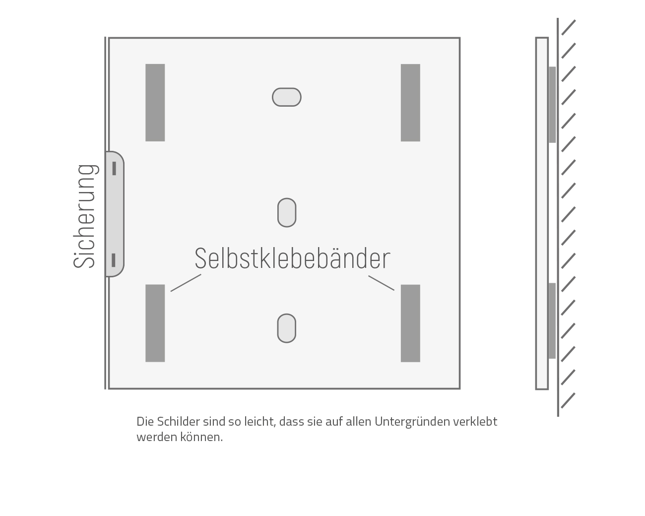 Türschild ALU.einschub40