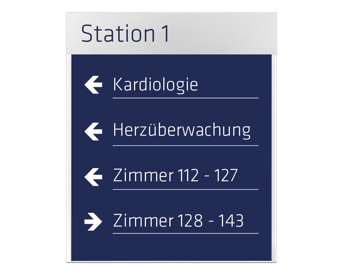 Infoschild ALU.einschub60