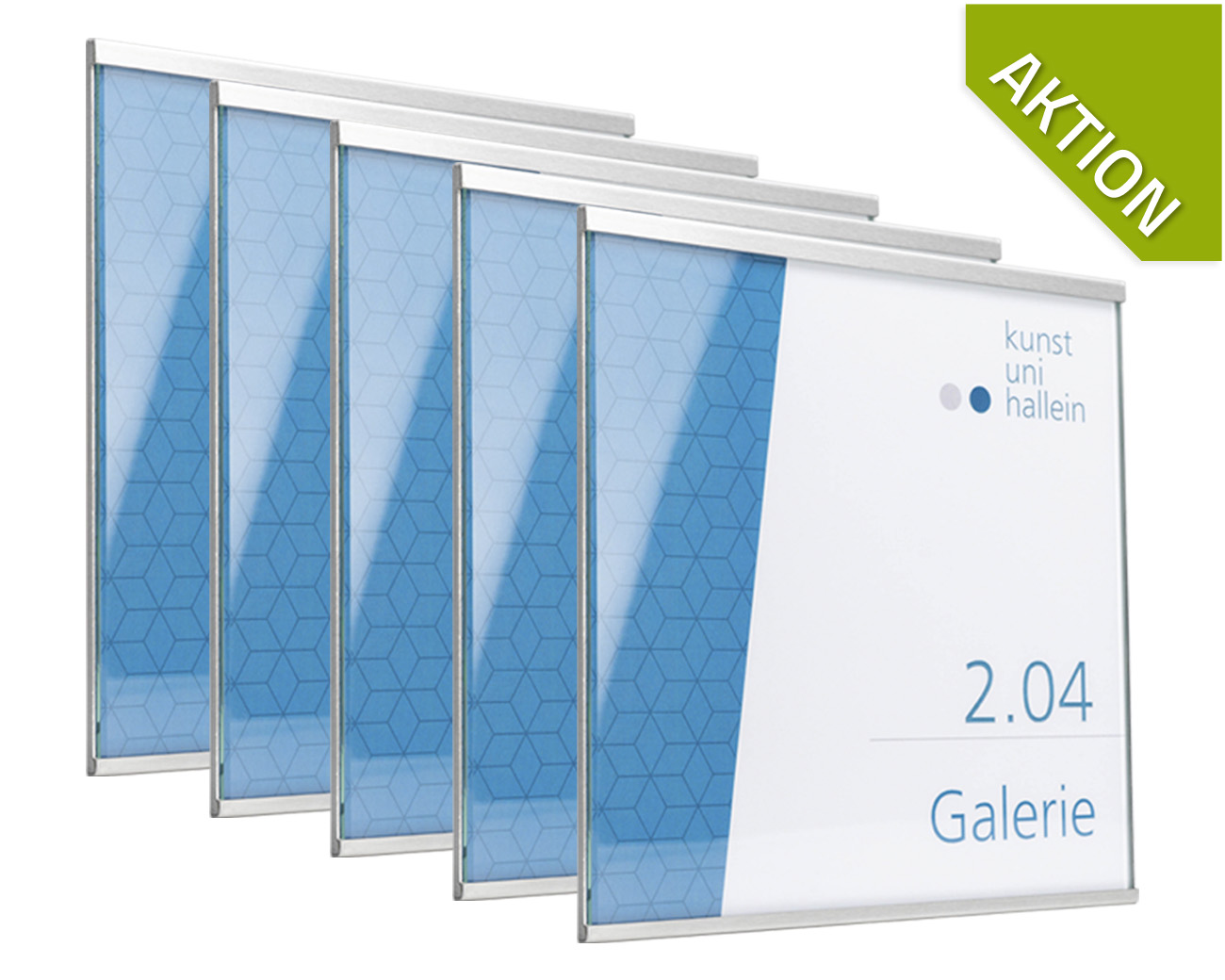 Türschild NIRO.esg - 5 Stück - AKTION