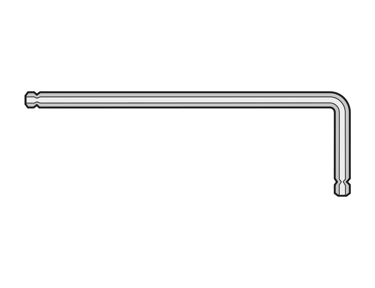 Kugelkopf -Sechskantschraubendreher 2 mm 
