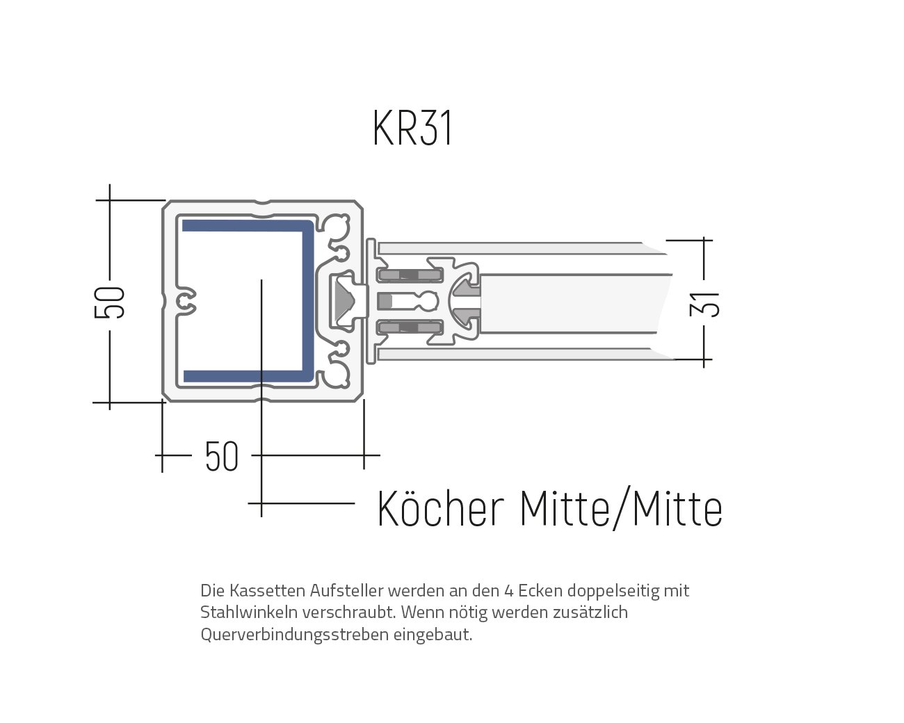 Kassettenrahmen KR31