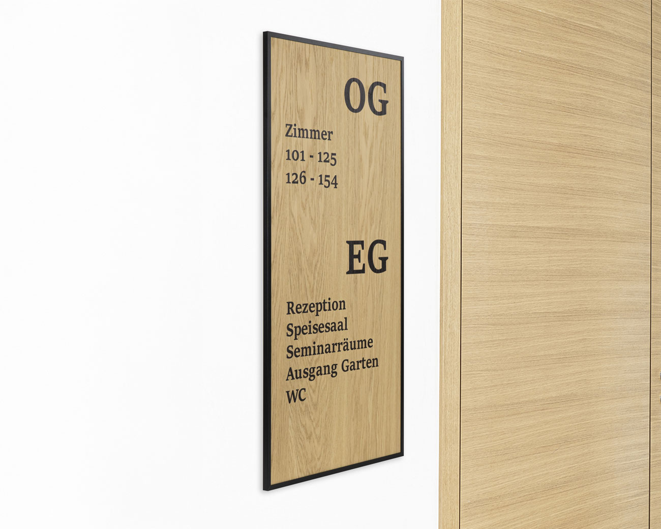 Infoschild H12 WOOD.eiche
