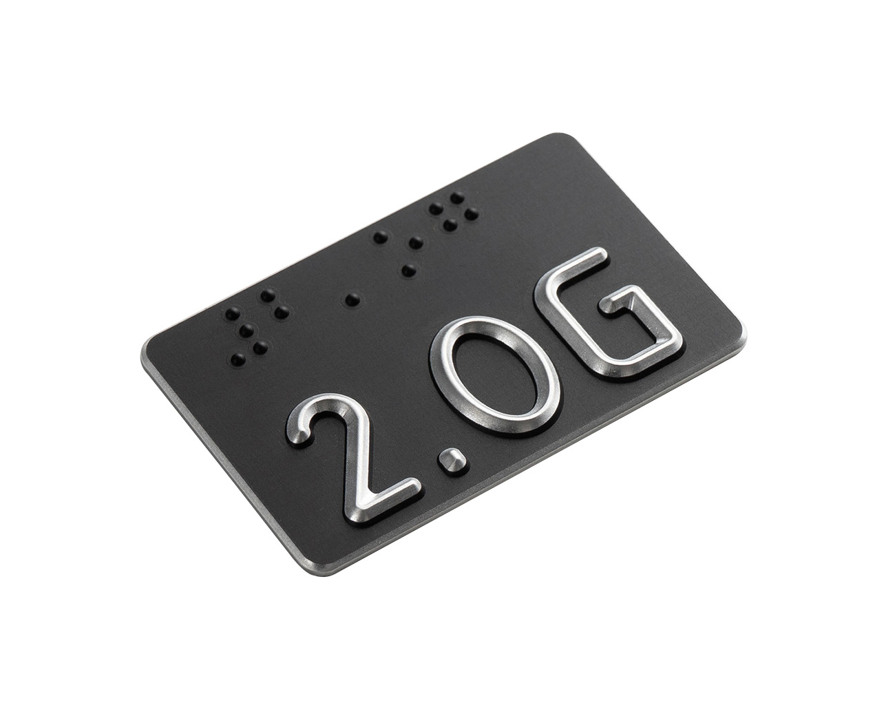 Handlaufschild flach Aluminium schwarz eloxiert gefräst nach Ö V2105