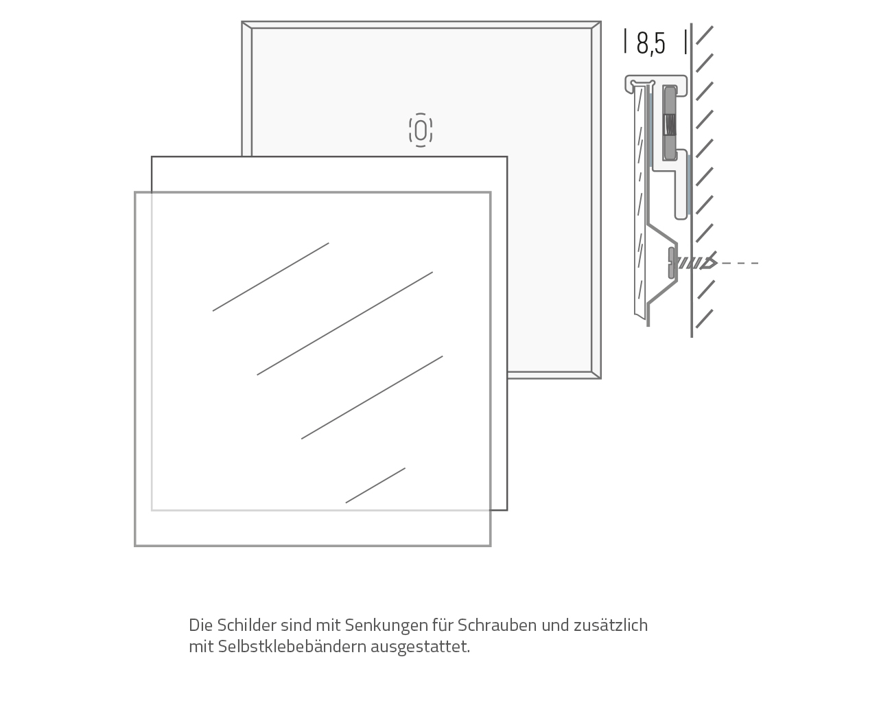 Türschild FREI/BESETZT FORMO.b1