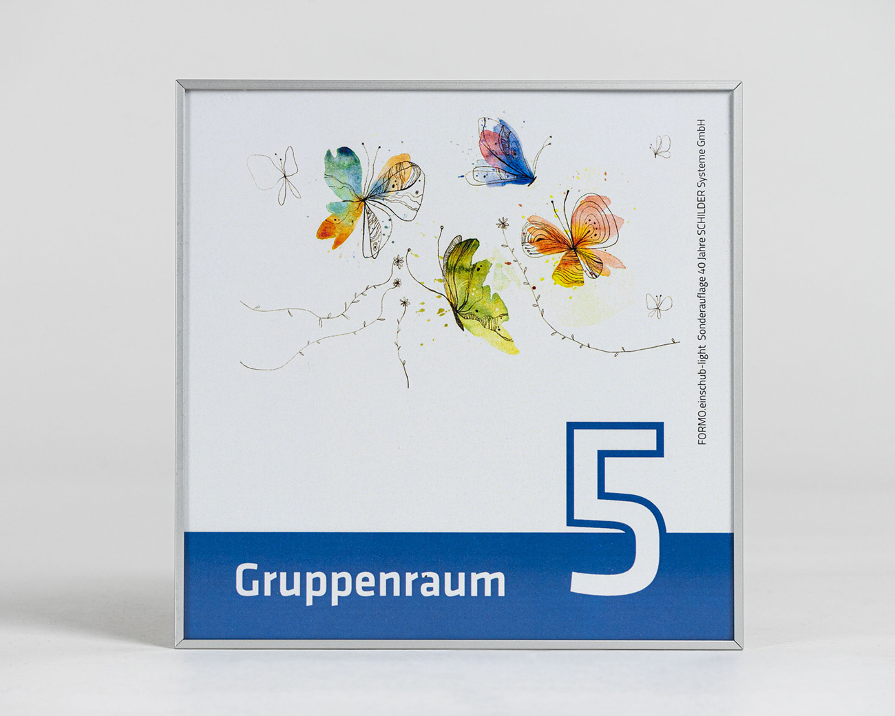 Türschild FORMO.einschub-light - 5 Stück - JUBILÄUMSSCHILD