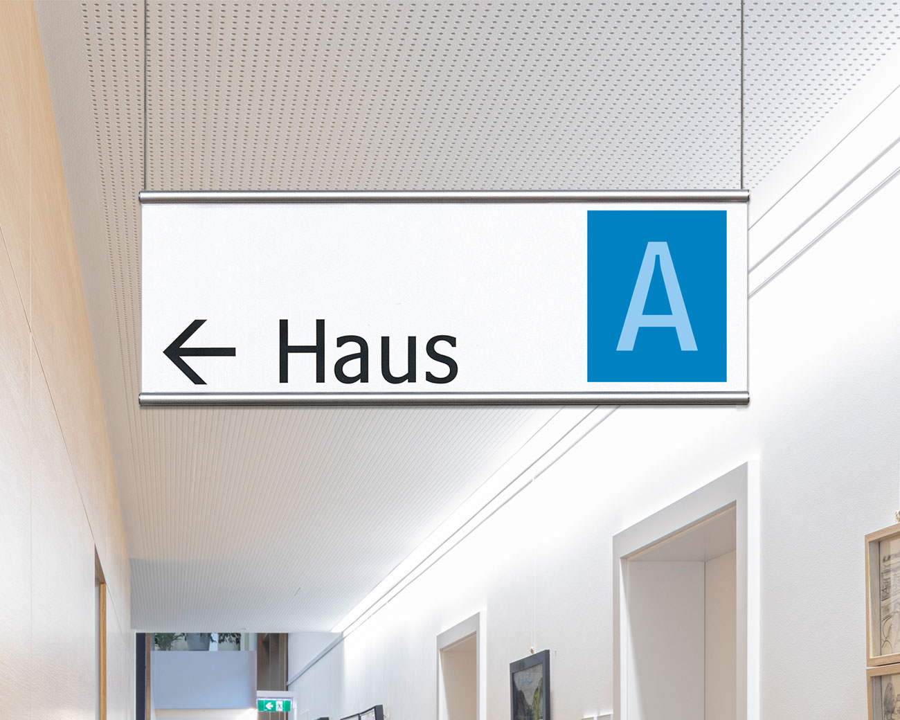 Paneel-Hängeschild einseitig PLANO